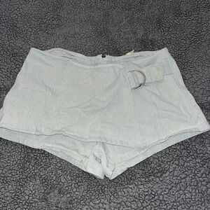 Altar'd State Blue Jean Shorts with Skort Design